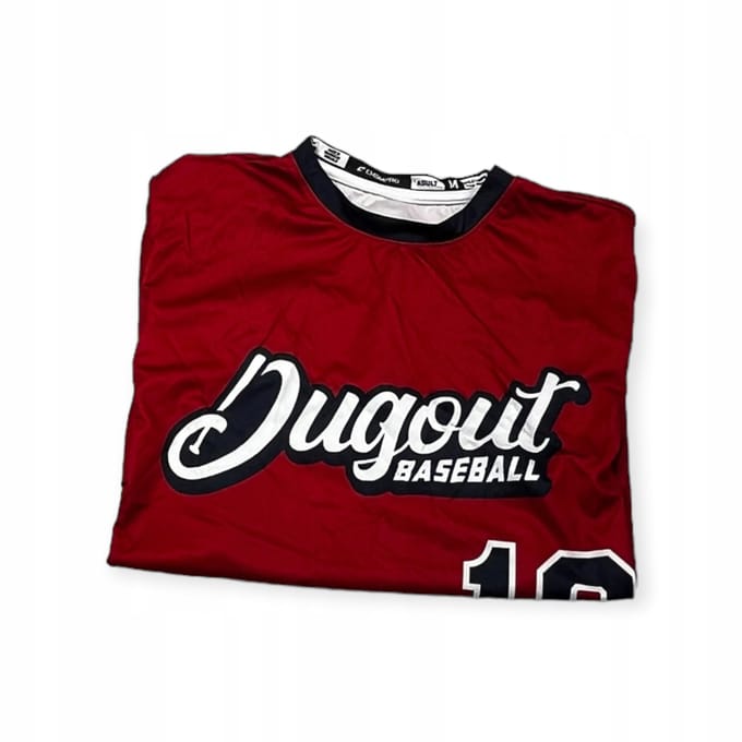 Bluzka męska na krótki rękaw CHAMPRO DUGOUT BASEBALL 19 M red