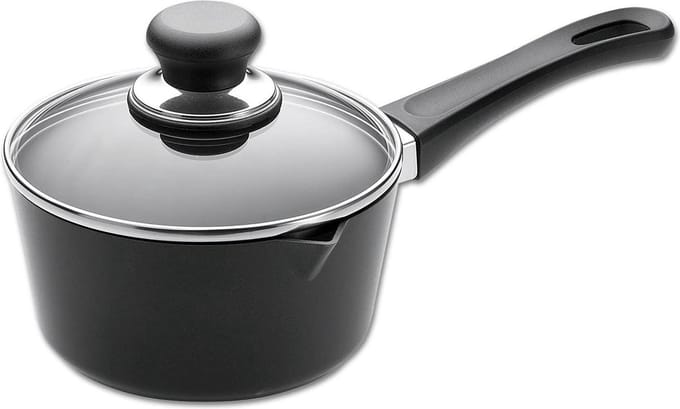 Scanpan - steelpan met glazen deksel - Classic - 1,5 L - Zwart