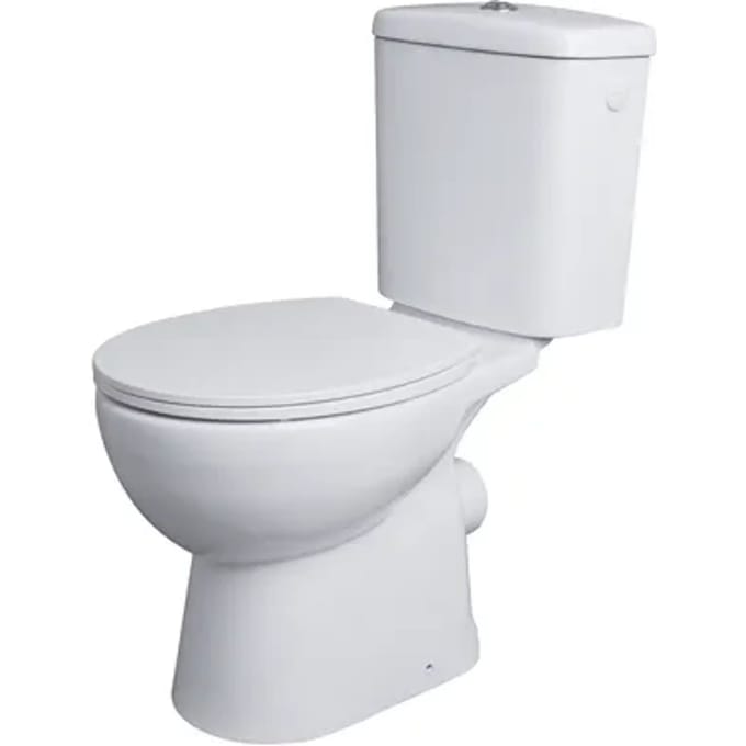 Aquavive Avisio Duoblok Toilet Met Randloze Toiletpot - Wit