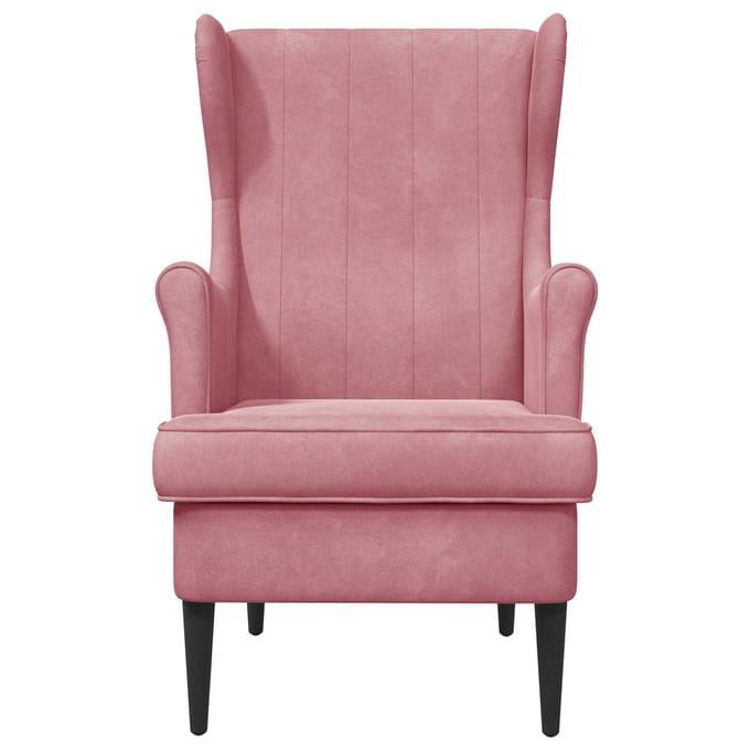 vidaXL - Fauteuil - Roze - Fluweel