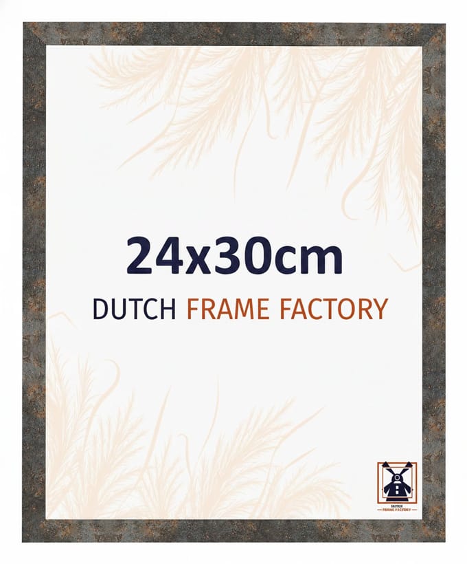 Fotolijst 24x30 cm - MDF - Geoxideerd Metaal - Benno