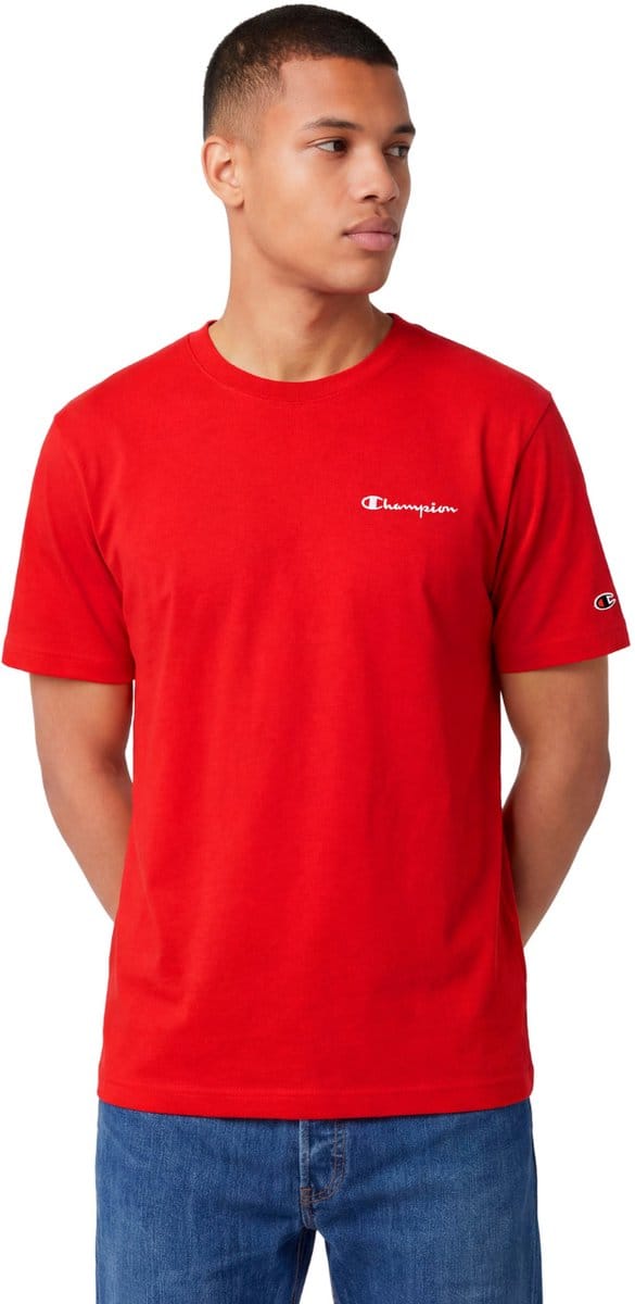 Champion T-shirt Heren SS Tee Rood - Maat M