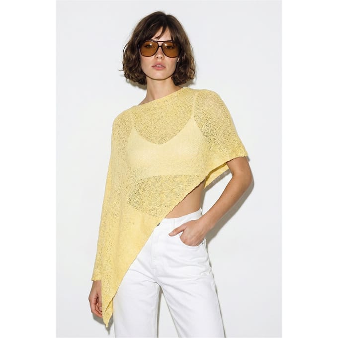 Dames Gebreide Cut-Out Strandcover-up