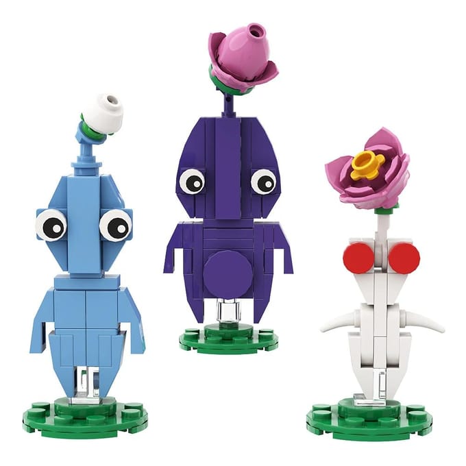 MOC Anime Pikmined Hocotate Olimar Asteroïde Bakstenen Set Monster Spel
