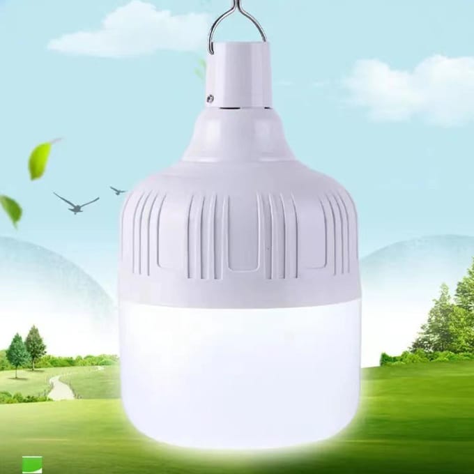 6-pack 60W LED-lamp Oplaadbare noodverlichting Waterdichte campinglamp met 3 lichtmodi voor wit