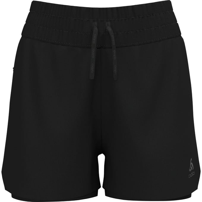 Odlo Zeroweight 3in 2in1 Hardloopshorts Dames-Zwart