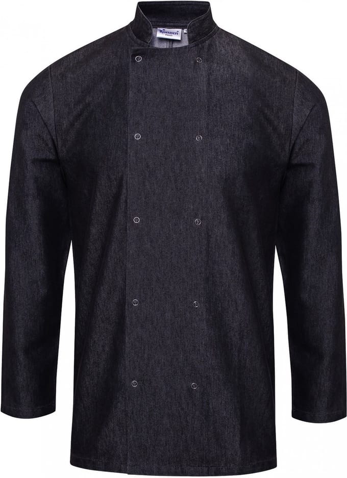 Schort/Tuniek/Werkblouse Unisex M Premier Black Denim 60% Katoen, 40% Polyester