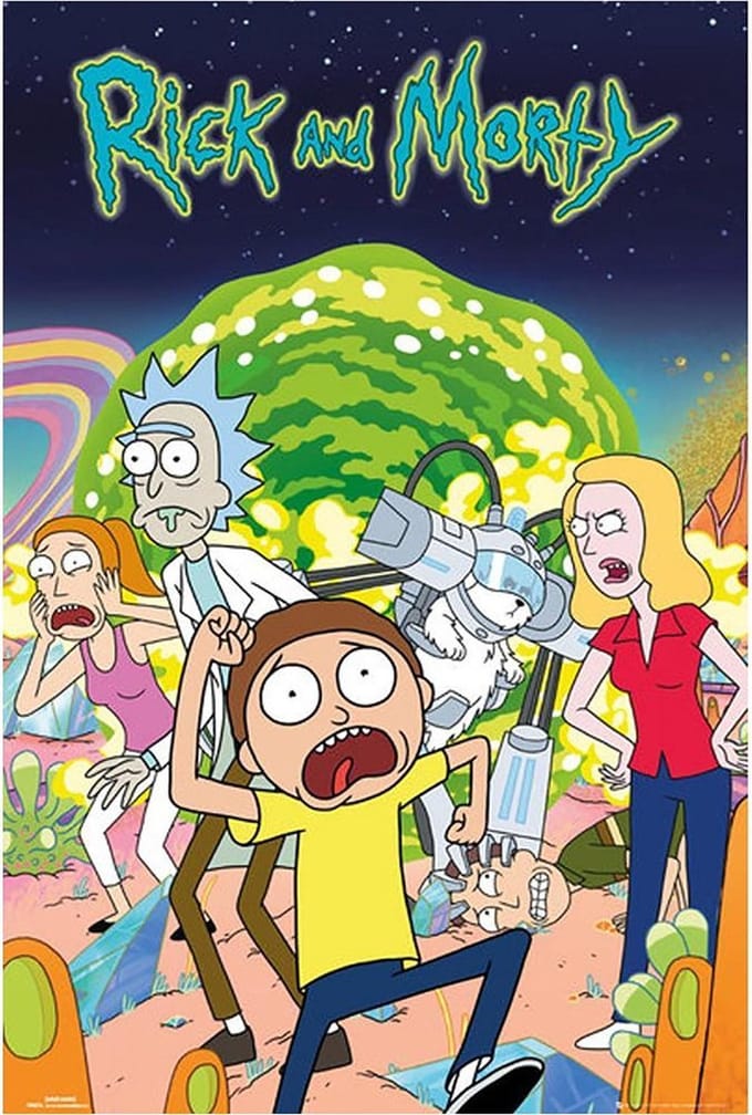 Rick And Morty Groep Poster 61x91.5cm