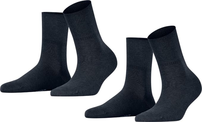 Esprit Sokken Ribbed Cuff Dames 2-PACK  17327 - Blauw 6120 marine  - 39-42
