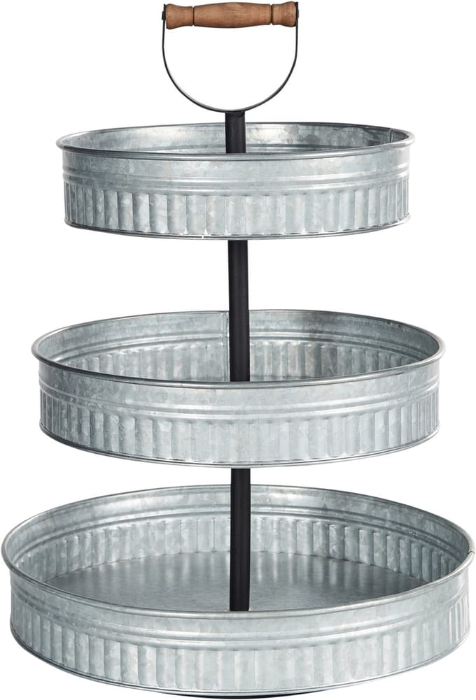 KOUIGN - Etagère - Zilver - 3 lagen - IJzer