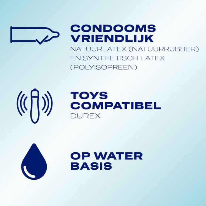 Durex - Glijmiddel Natural Hydra+ 100% natuurlijk - 2 x 100 ml - Voordeelverpakking