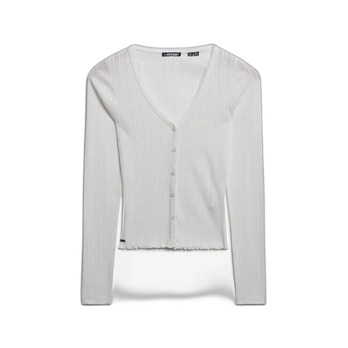 Superdry - Athletic Essential Pointelle Vest - Dames - Lange mouwen shirts