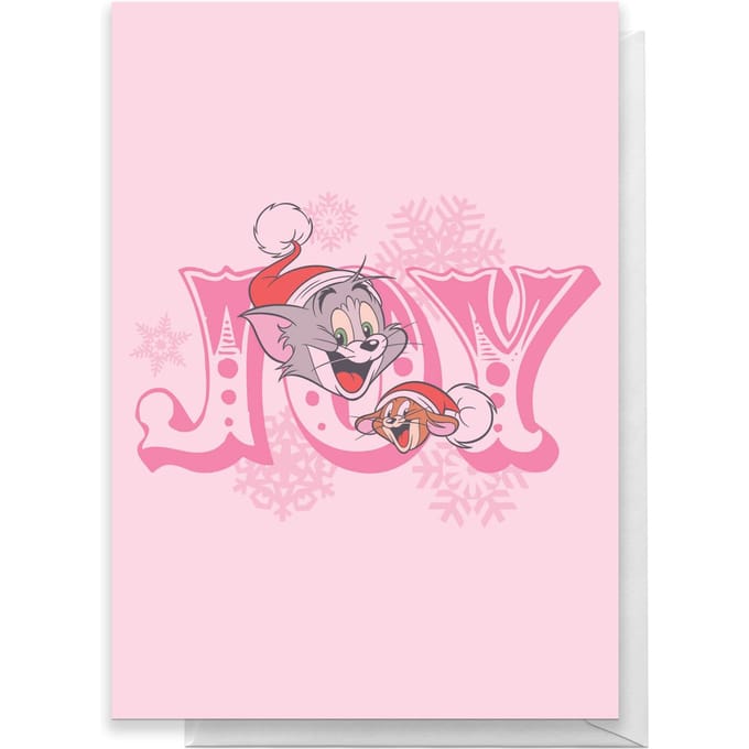 Tom And Jerry Joy Greetings Card - Large Card