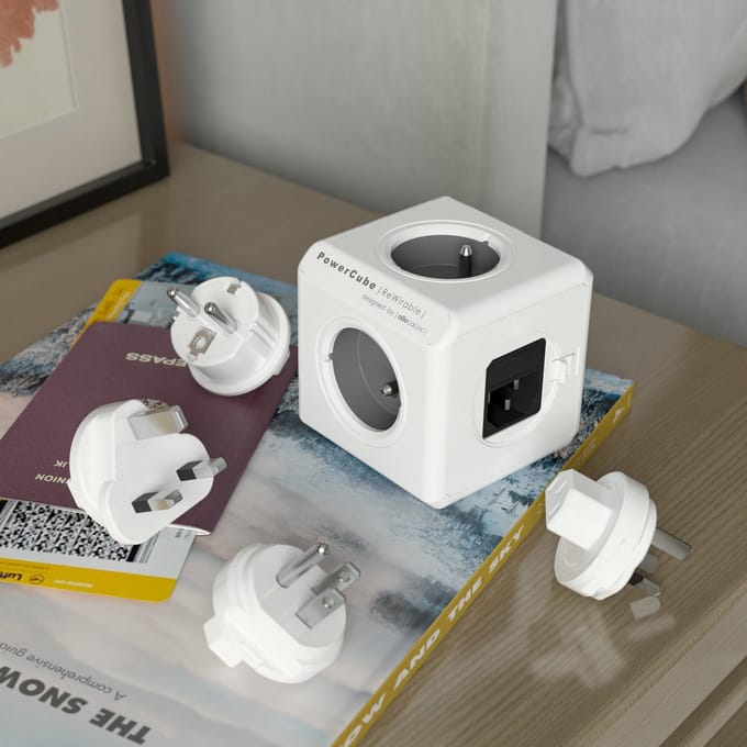 DesignNest PowerCube ReWirable - USB - FR - Grijs