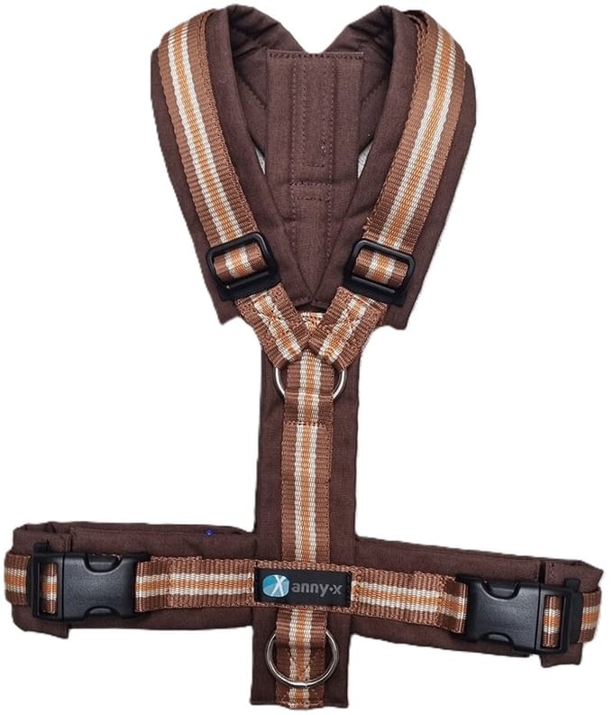 annyx hondentuig hondentuigje Limited Edition kastanje- bruin gestreept- op is op! maat L