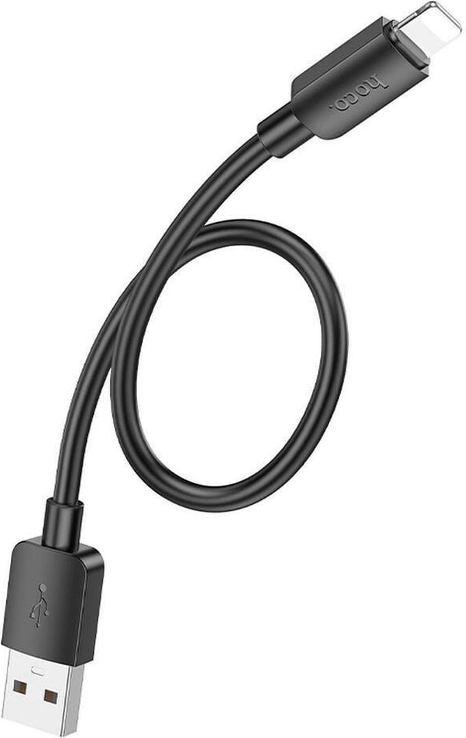 Hoco X96 12W Fast Charge PD USB naar Lightning Laadkabel 0.25M Zwart