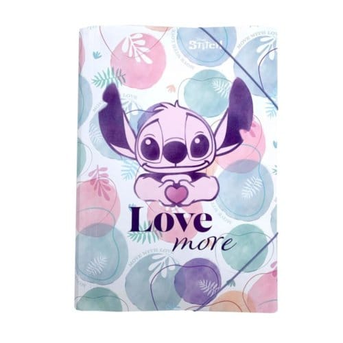 Stitch pastel elastomap a3, met rubber band