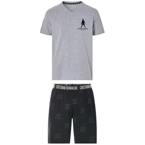 CR7 Korte heren pyjama - katoen (Grijs, M)