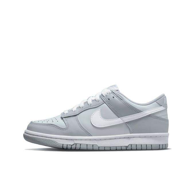 Nike Dunk Low (GS) Two Toned Grey - maat EU38 - DH9765-001 - grijs - wit - sneaker