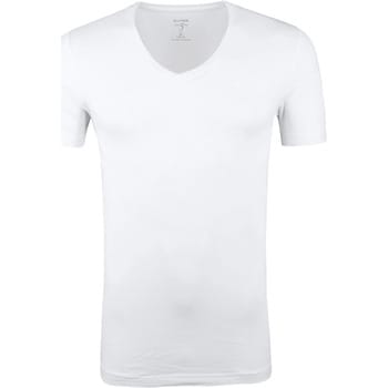 OLYMP Level 5 - heren ondergoed - T-shirt V-hals - wit (Stretch)