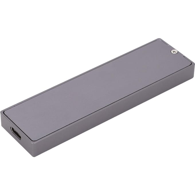 M.2 Nvme PCIE SSD Behuizing Case Adapter Aluminiumlegering USB3.1 GEN2 10Gbps RGB Licht SSD Extern gray