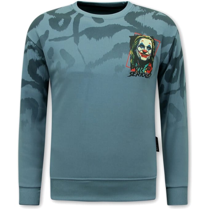 Trui Heren - Heren Sweater Joker - Blauw