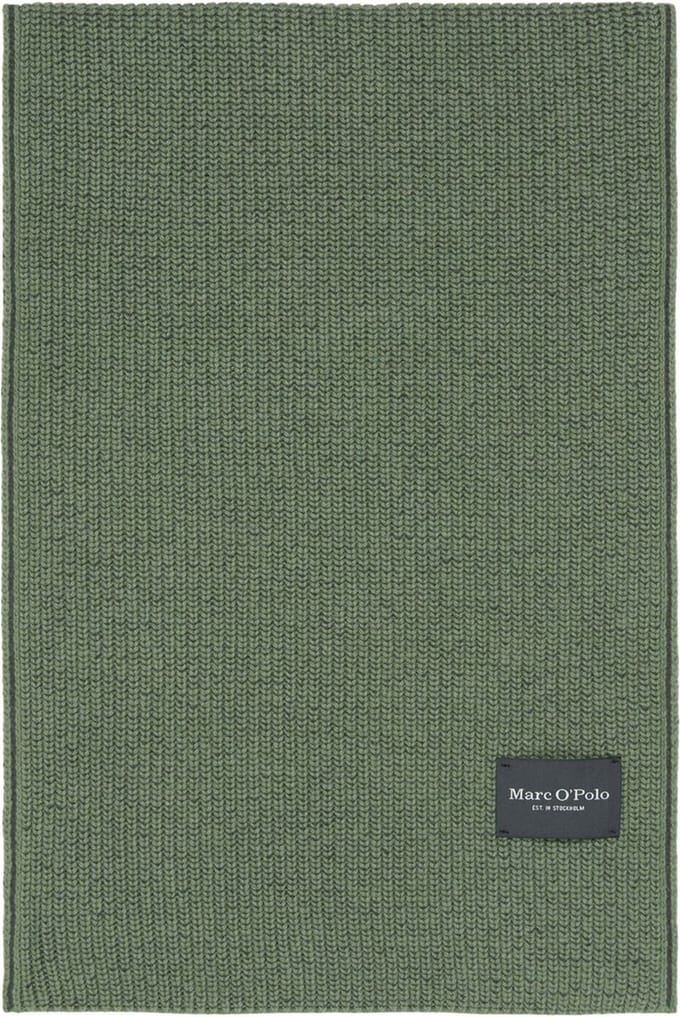Marc O'Polo sjaal Knitted Scarf Testimonial Campaign Victorian Mist groen