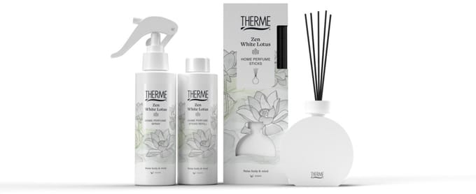 Therme Zen White Lotus Home Perfume Spray - 6 x 150 ml - Voordeelverpakking