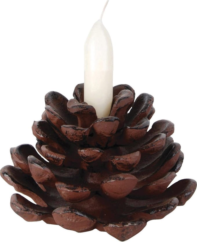 Dennenappel kandelaar groot