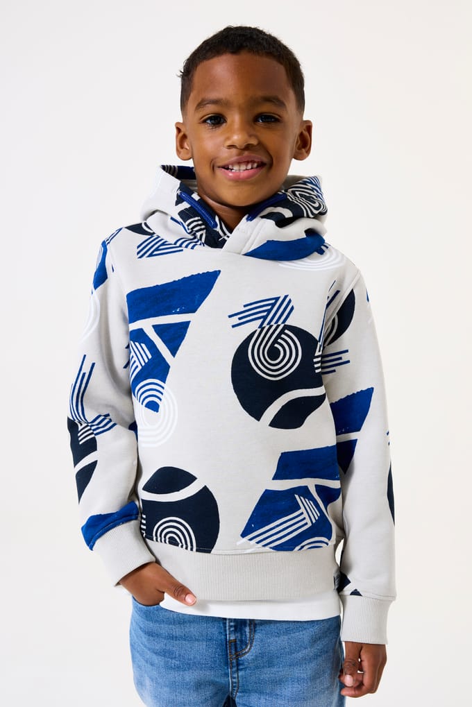 Sweater met capuchon in imrpimé voor kinderen Garcia