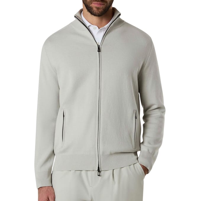 North Sails Bonded Full-zip Sweater Heren - Maat S