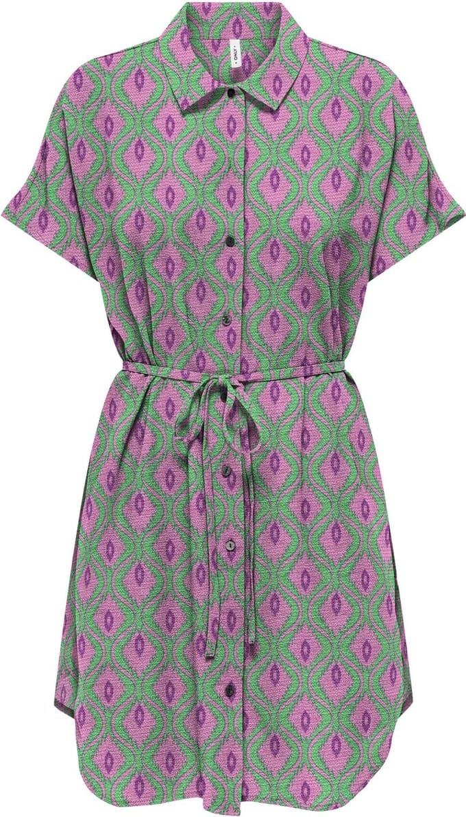 ONLY - ONLNOVA LIFE VIS AYLA SHIRT DRESS AOP - Meisjes - Mini jurken