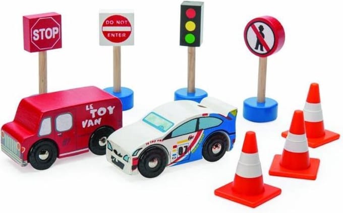 Le Toy Van Speelset Verkeersset - Hout