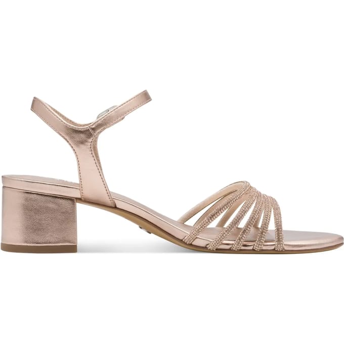 Tamaris Tamaris sandalen met hak goud