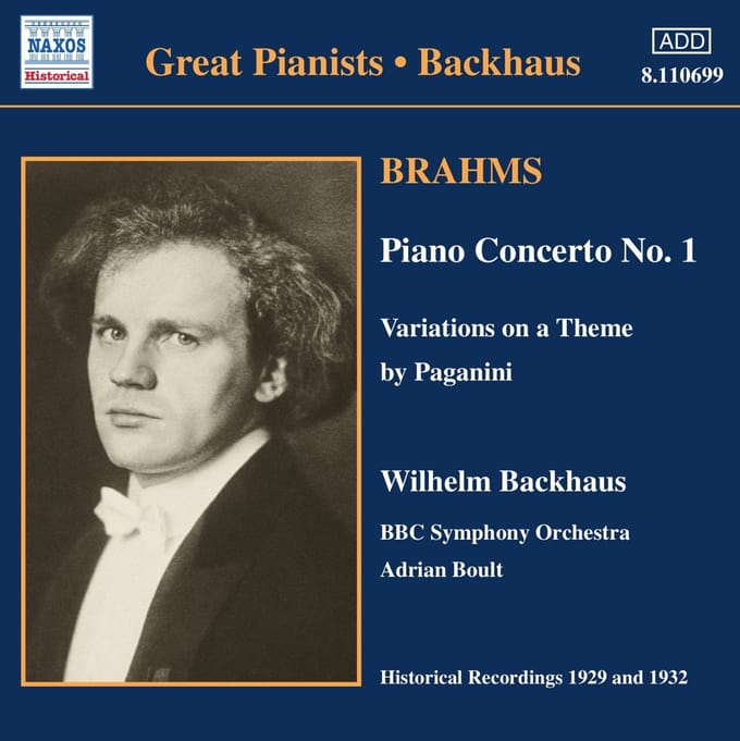BBC Symphony Orchestra, Wilhelm Backhaus - Brahms: Piano Concerto No.1 | Variations On (CD)