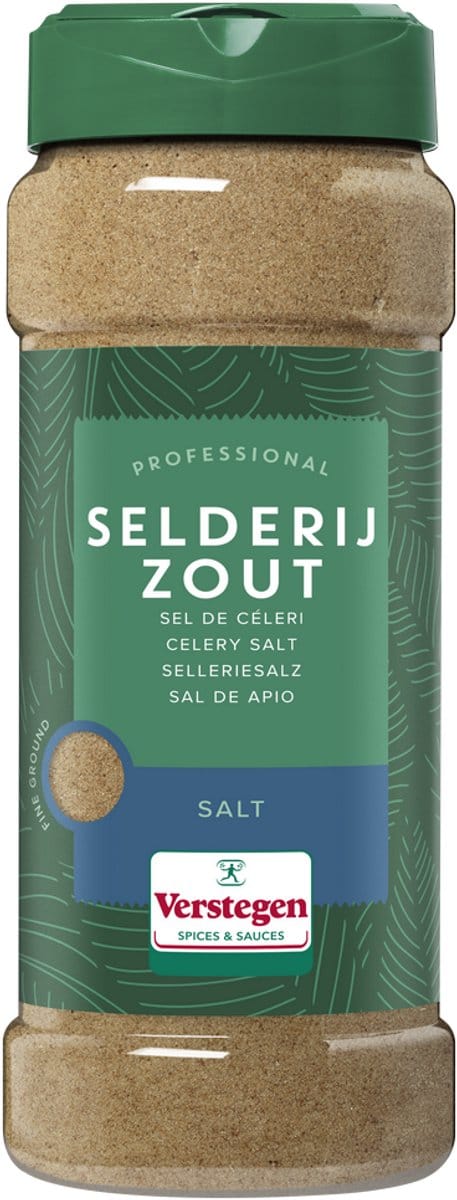 Verstegen - Selderijzout fijn - Pure - Strooibus medium - Peper & zout - 590g