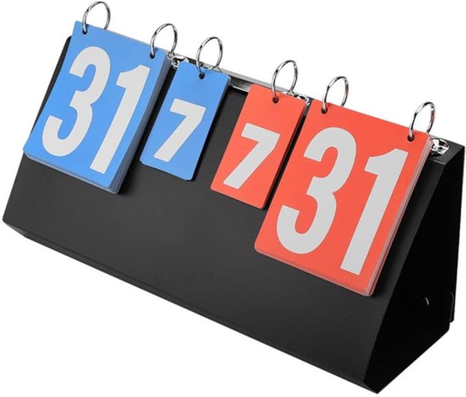 Allecto - Flip Scoreboard - Digitale Scorebord - Voor Tafeltennis