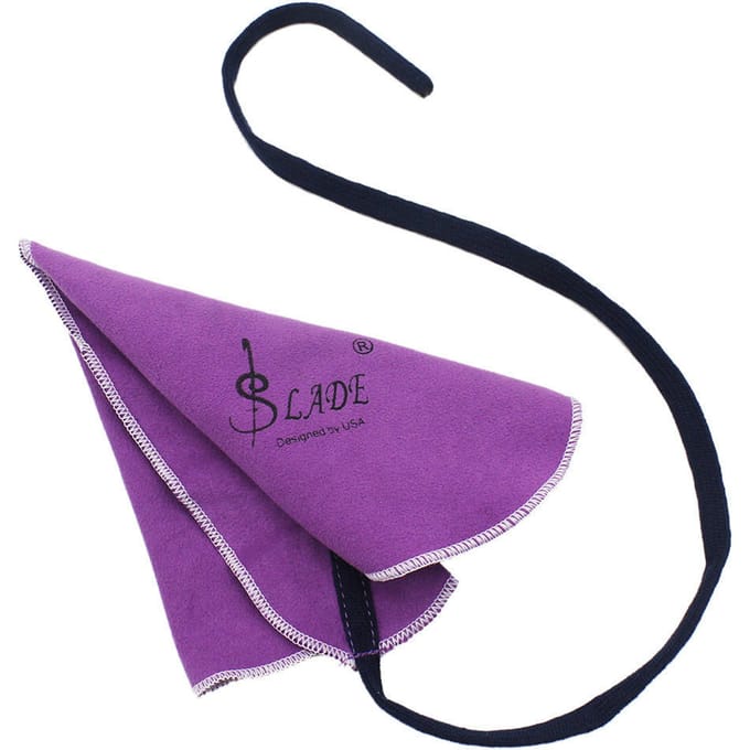 Chiffon de nettoyage pour Tube intérieur, clarinette Piccolo, flûte, saxophone violet