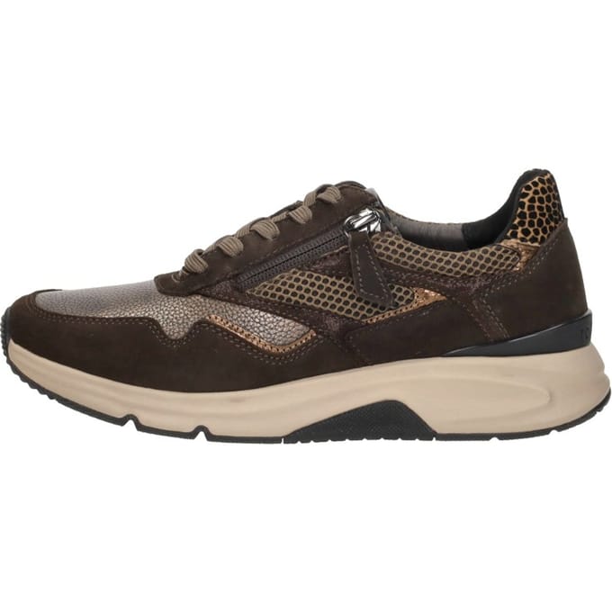 Gabor Gabor Rollingsoft Sneakers brons Leer