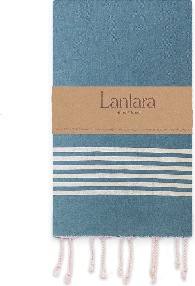 Lantara Provence - Hamamdoek - Petrol Blauw - 100x200cm