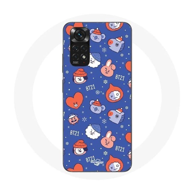 Coque pour Xiaomi Redmi Note 11S BTS Bangtan Sonyeondan BT21 Noël 2023