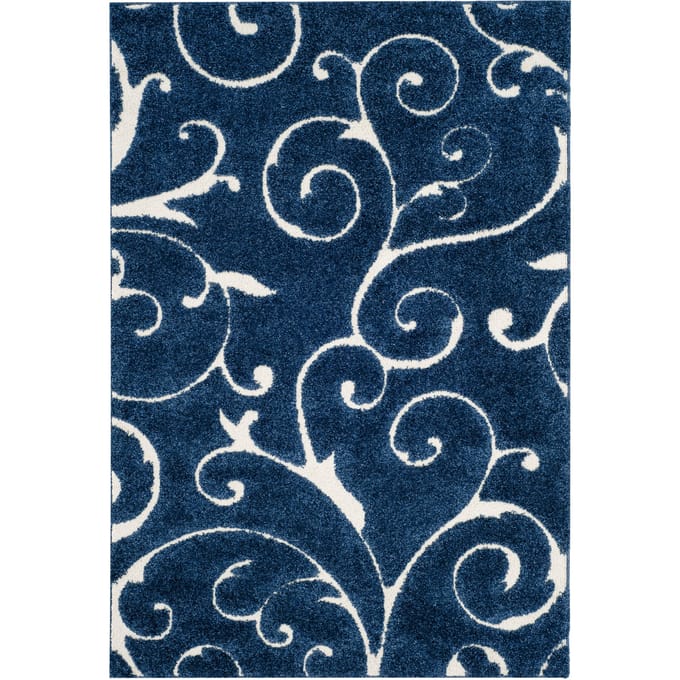 Vloerkleed Hafsa donkerblauw | Safavieh
