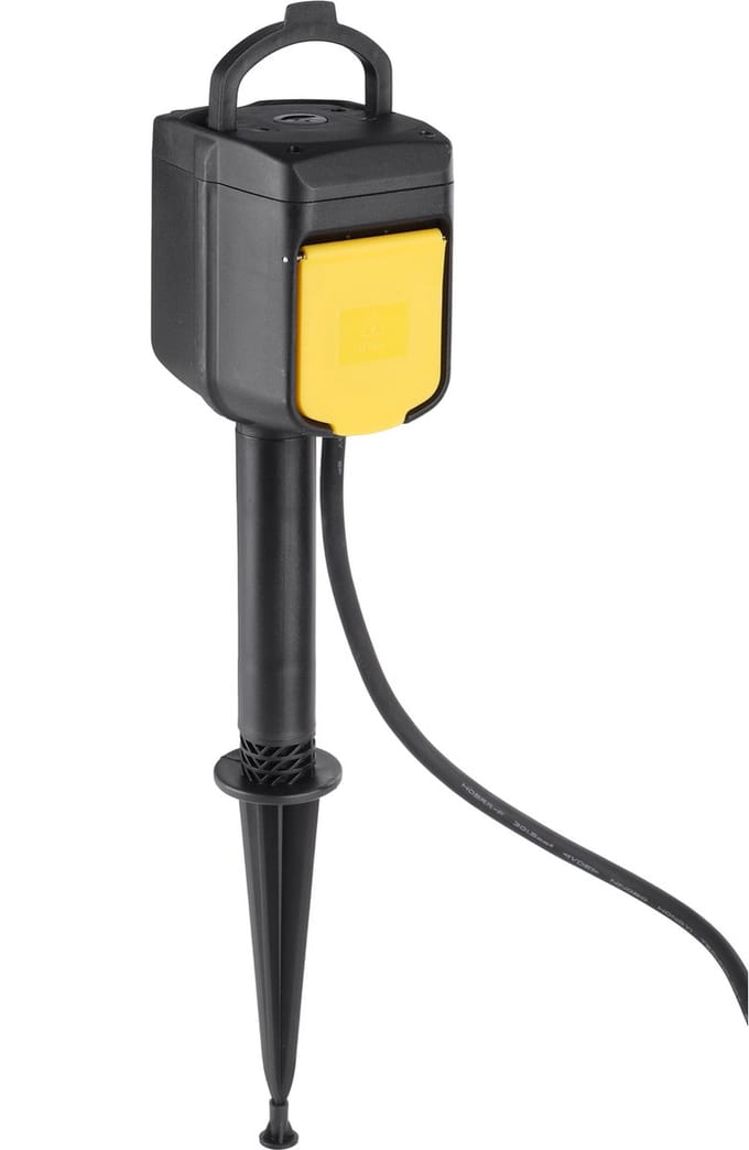 Q-Link stekkerdoos - 2-voudig - op spie - randaarde - WIFI - IP44 - 3 x 1.5 mmÂ² - 2 m