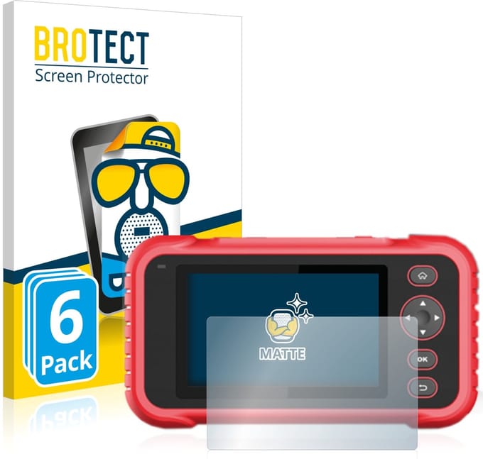 BROTECT - Screenprotector voor Launch CRP 123 / 129 EVO - Folie Beschermfolie matte 6 Stuks