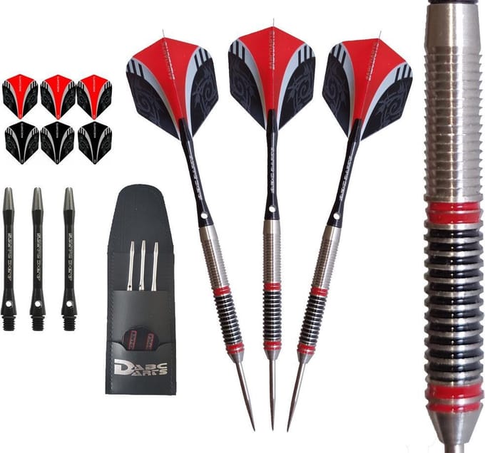 ABC Darts - Professionele Dartpijlen - Red Jacks Frontgrip - 21 gram