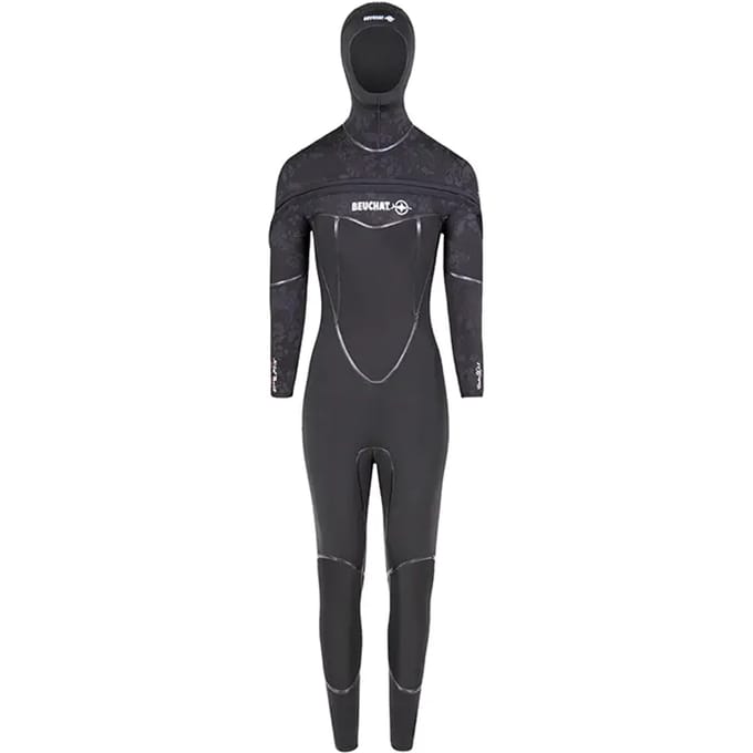 Dames wetsuit met voorrits Beuchat Med 8/7 mm