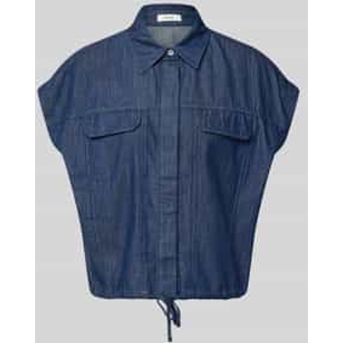 Regular fit blouse met korte mouwen van pure katoen model 'Fulisma'