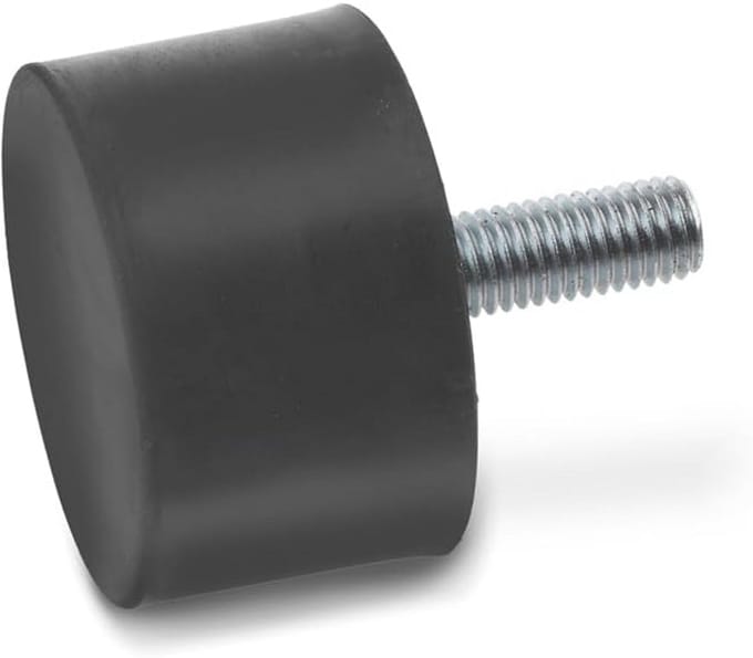 Aanslagbuffer - Rubberen buffer voor eindaanslagen - 15 stuks, zwart