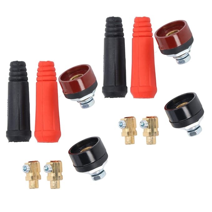 12 Stuks Las Kabel Paneel Connector Snelkoppeling Stekker Stopcontact Set Kit voor Voeding
