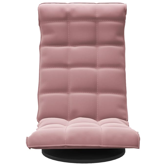 vidaXL - Vloerstoel - draaibaar - fluweel - roze